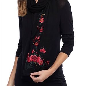 Ralph Lauren Floral Embroidered Scarf